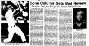 David Cone 1988 NLCS column