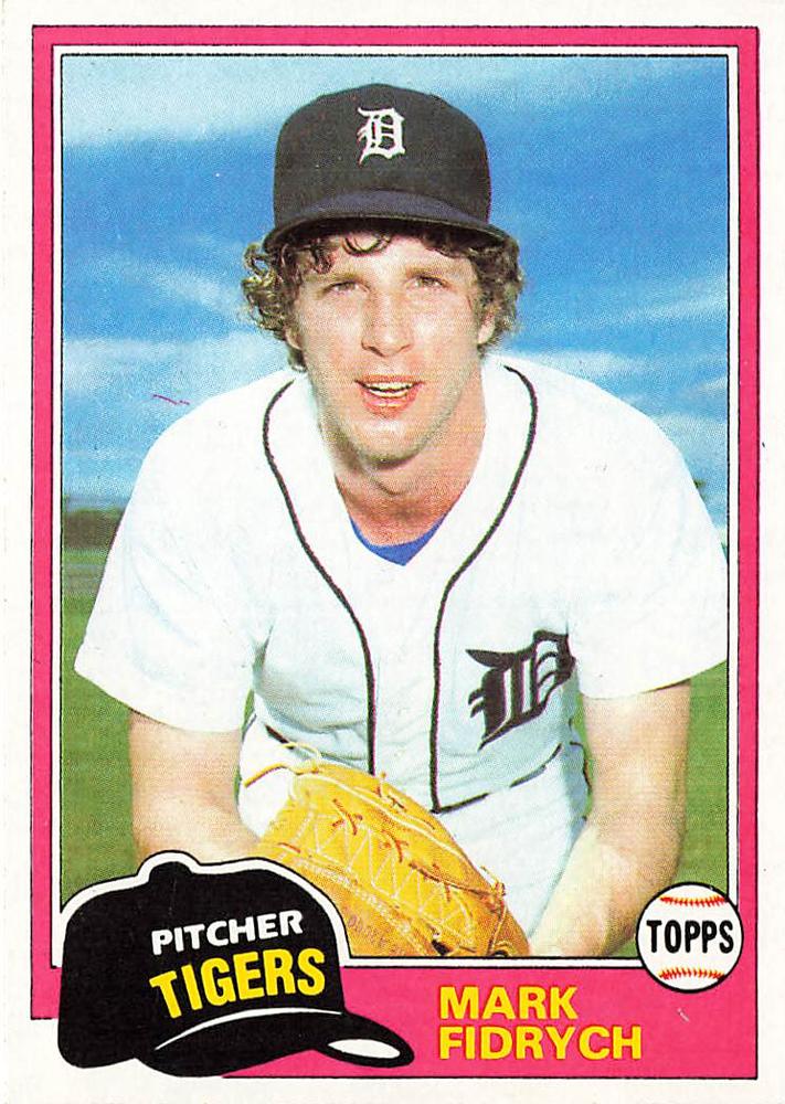 Mark Fidrych 1981 Topps Baseball Card - 1980s Baseball