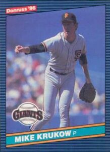 Mike Krukow 1986 Donruss Baseball Card