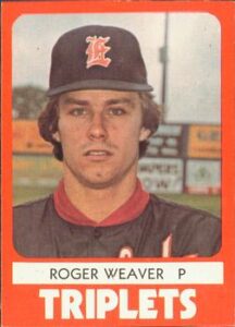Roger Weaver 1980 minor league baseball card