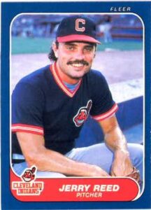 Jerry Reed 1986 Fleer Baseball Card