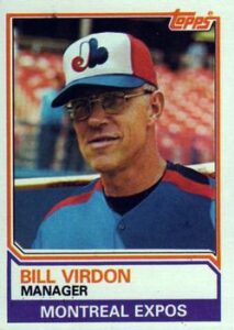 Bill Virdon 1983 Topps Baseball card