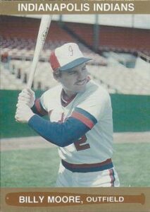 Billy Moore 1986 minor league baseball card