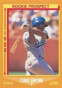 Chris Gwynn 1988 Score Baseball Card