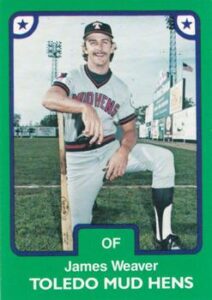 James Weaver 1984 minor league baseball card