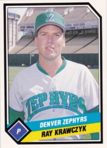Ray Krawczyk 1989 minor league baseball card