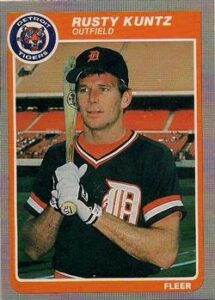 Rusty Kuntz 1985 Fleer Baseball Card