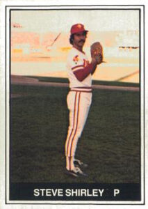 Steve Shirley 1982 minor league baseball card