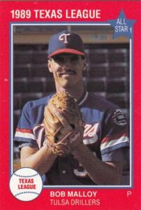 Bob Malloy 1989 minor league baseball card